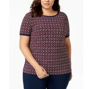 🦩2/$25 Anne Klein / Geometric Print Top
